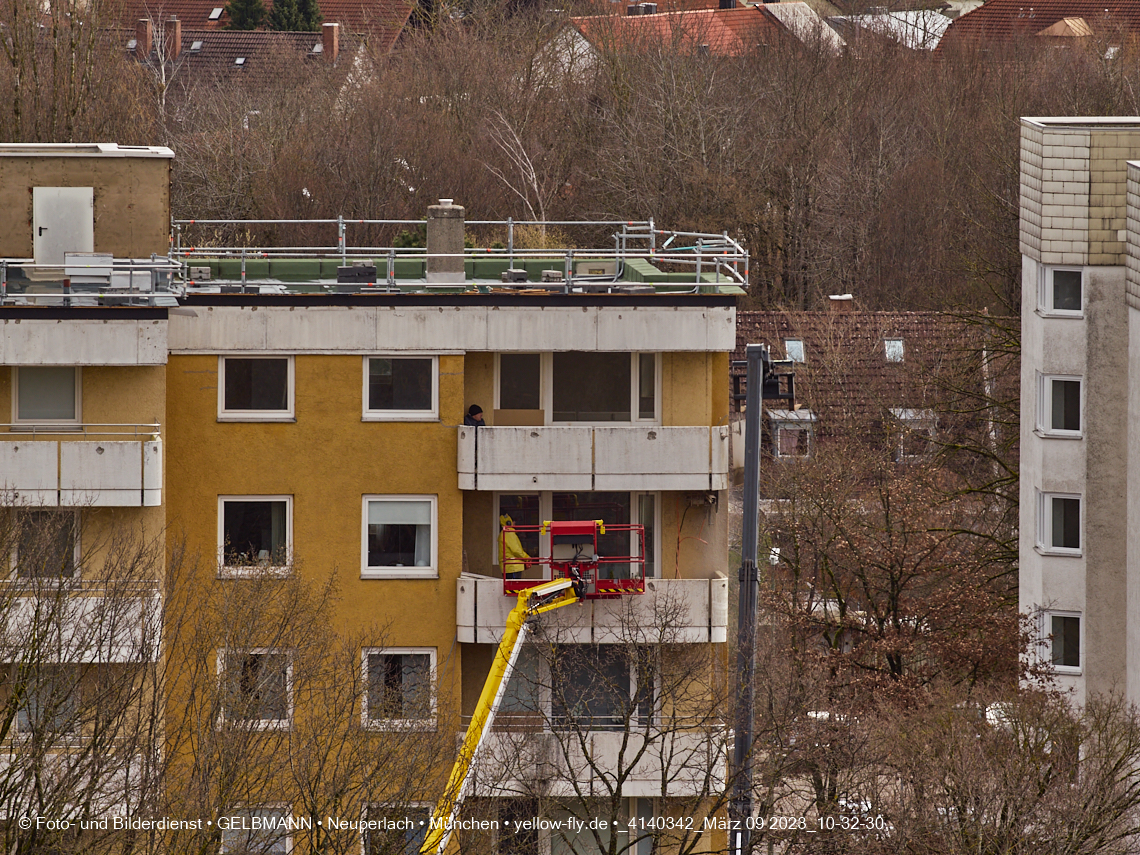 09.03.2023 - Fassadensanierung und Balkonentfernung am Karl-Marx-Ring 57c